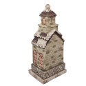 Clayre & Eef Statuetta decorativa Casa 36x30x80 cm Verde Materiale ceramico
