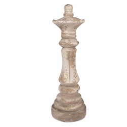 Clayre & Eef Ornamento decorativo Ø 13x40 cm Beige Ceramica