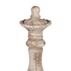 Clayre & Eef Ornamento decorativo Ø 13x40 cm Beige Ceramica