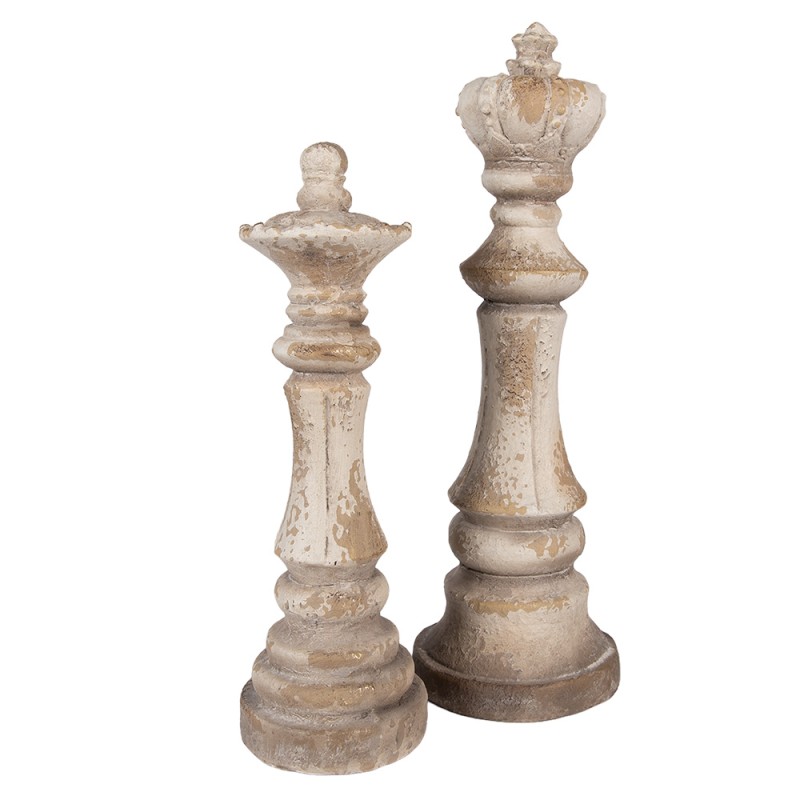 Clayre & Eef Ornamento decorativo Ø 13x40 cm Beige Ceramica Clayre & Eef Ornamento decorativo Ø 13x40 cm Beige Ceramica