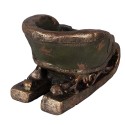 Clayre & Eef Weihnachtsdekorationsfigur Schlitten 35x23x21 cm Grün Keramik Clayre & Eef Weihnachtsdekorationsfigur Schlitten 35x23x21 cm Grün Keramik