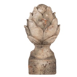 Clayre & Eef Ornamento decorativo Ø 19x35 cm Beige Ceramica