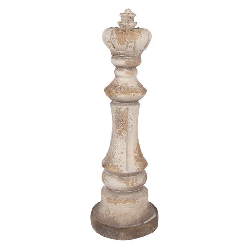 Clayre & Eef Ornamento decorativo Ø 17x51 cm Beige Ceramica Clayre & Eef Ornamento decorativo Ø 17x51 cm Beige Ceramica