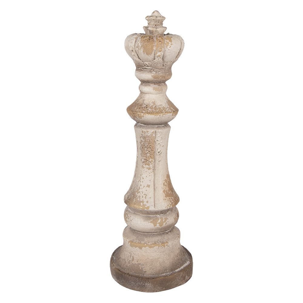 Clayre & Eef Decoratie Ornament Ø 17x51 cm Beige Keramiek afbeelding