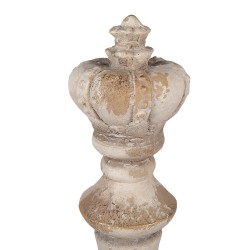 Clayre & Eef Ornamento decorativo Ø 17x51 cm Beige Ceramica