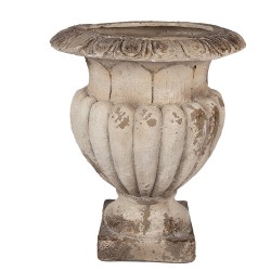 Clayre & Eef Pot de fleurs Ø 30x35 cm Beige Céramique