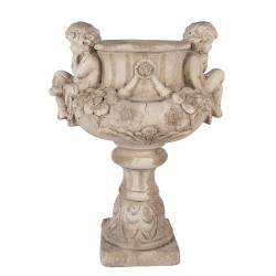 Clayre & Eef Pot de fleurs 40x32x55 cm Beige Céramique