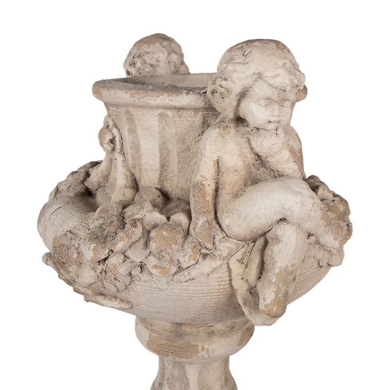 Clayre & Eef Pot de fleurs 40x32x55 cm Beige Céramique Clayre & Eef Pot de fleurs 40x32x55 cm Beige Céramique