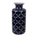 Clayre & Eef Vase Ø 19x41 cm Blau Keramik Clayre & Eef Vase Ø 19x41 cm Blau Keramik