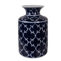 Clayre & Eef Vase Ø 19x31 cm Bleu Céramique Clayre & Eef Vase Ø 19x31 cm Bleu Céramique