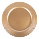 Clayre & Eef Sous-assiette Ø 33 cm Couleur or Plastique