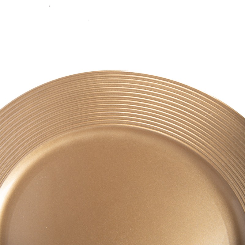 Clayre & Eef Sottopiatto Ø 33 cm Color oro Plastica