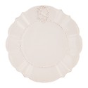 Clayre & Eef Dinner Plate Ø 27 cm White Porcelain