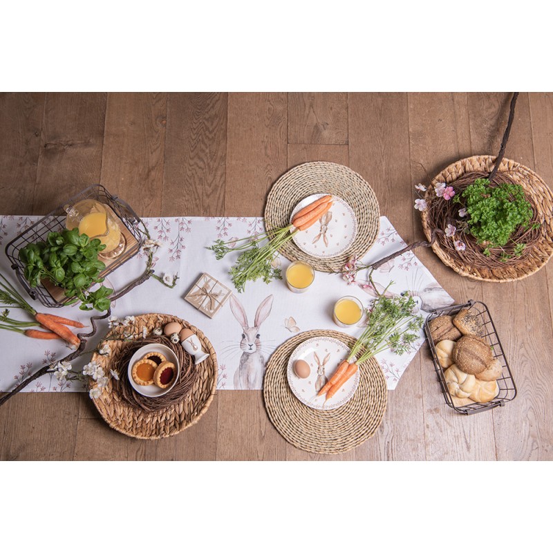 Clayre & Eef Placemat Ø 35x1 cm Brown Yellow Seagrass