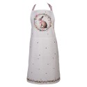 Clayre & Eef Kitchen Apron 70x85 cm Beige Cotton