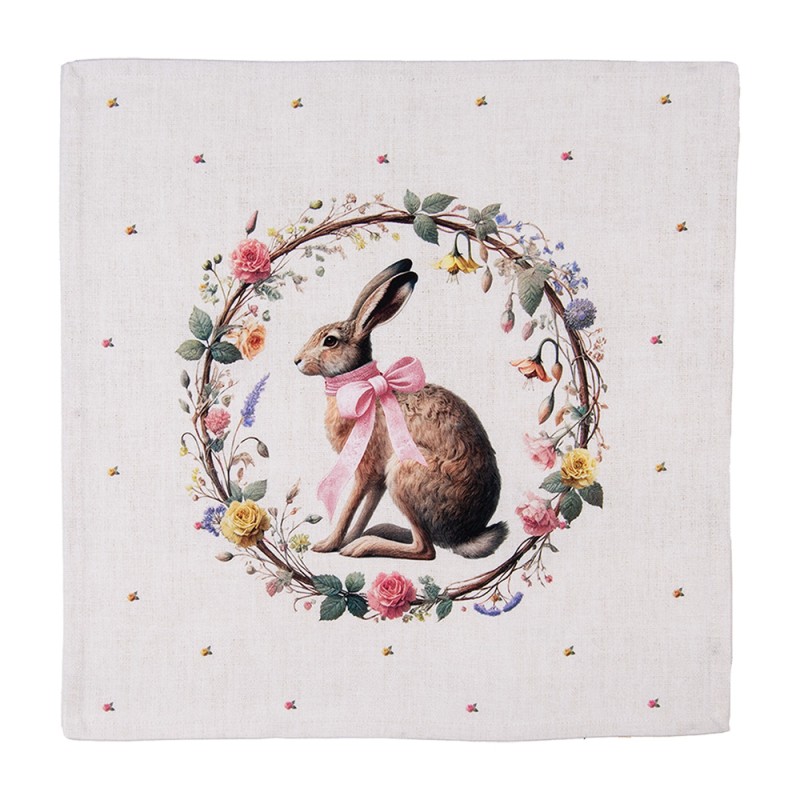 Clayre & Eef Napkins Cotton Set of 6 40x40 cm Beige Cotton