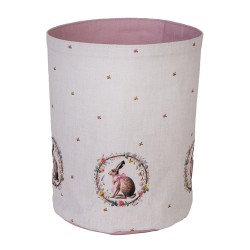 Clayre & Eef Bread Basket Ø 15x16 cm Beige Cotton