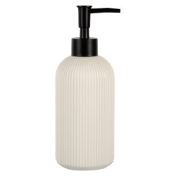 Clayre & Eef Zeepdispenser 350 ml Grijs Keramiek