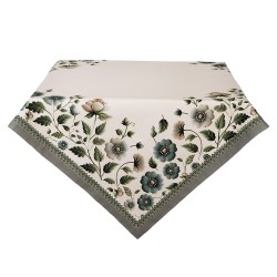 Clayre & Eef Tablecloth 100x100 cm Beige Cotton