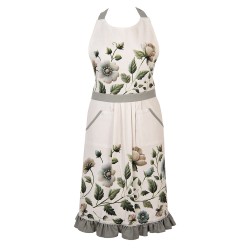 Clayre & Eef Tablier de cuisine 70x85 cm Beige Coton