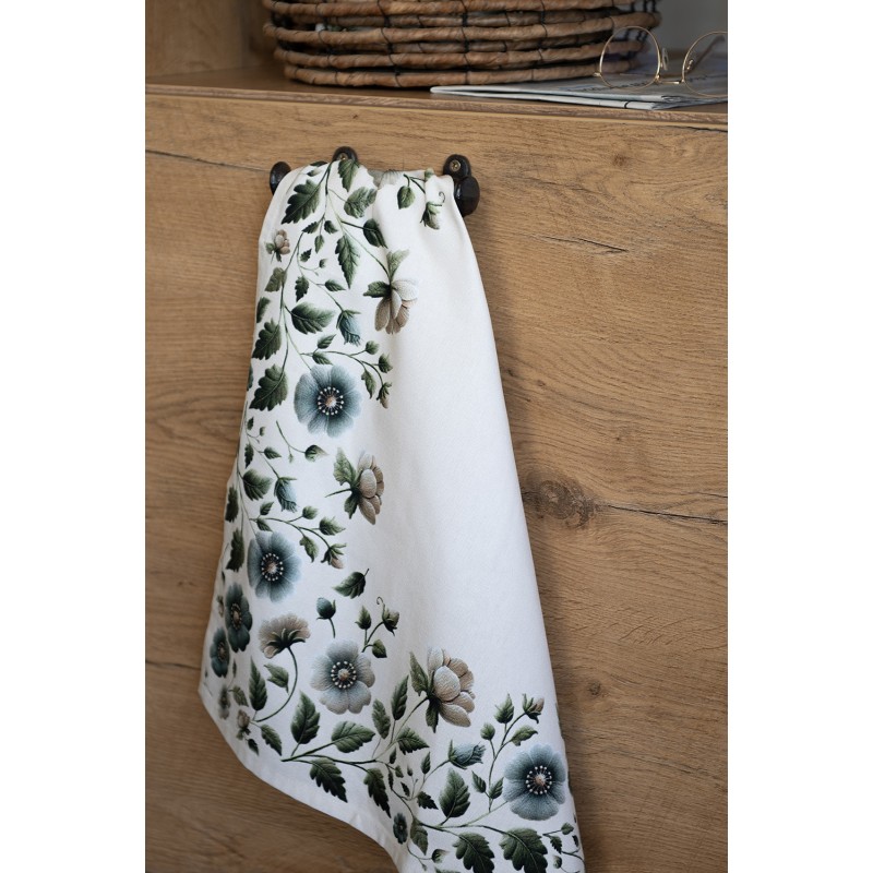 Clayre & Eef Theedoek 50x70 cm Beige Katoen