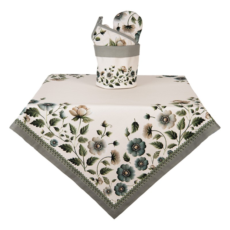 Clayre & Eef Ovenwant 18x30 cm Beige Katoen