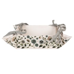 Clayre & Eef Bread Basket 35x35x8 cm Beige Cotton