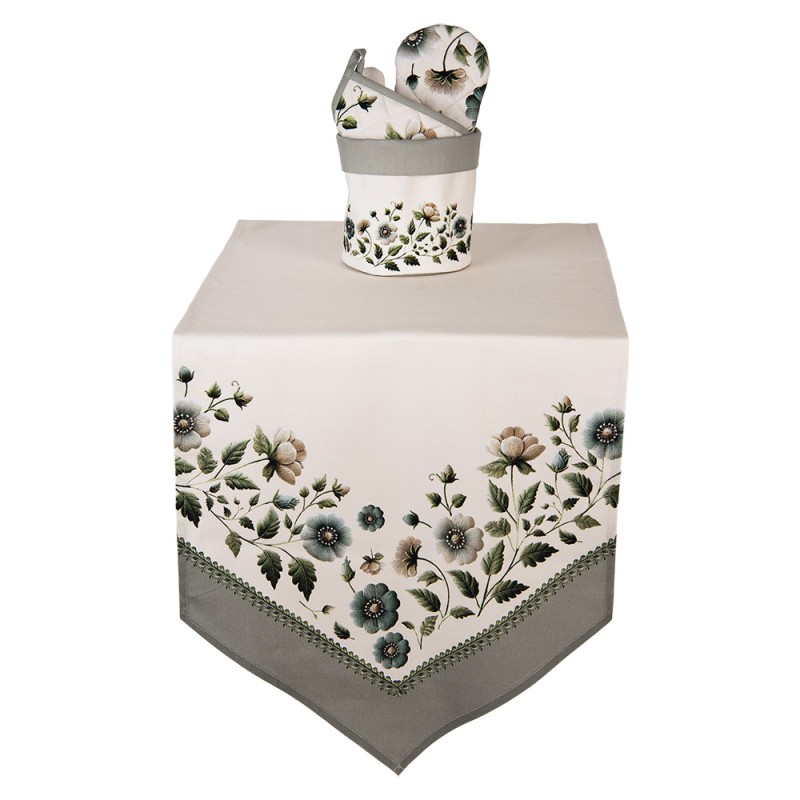 Clayre & Eef Bread Basket Ø 15x16 cm Beige Cotton