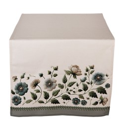 Clayre & Eef Tischläufer 50x140 cm Beige Baumwolle