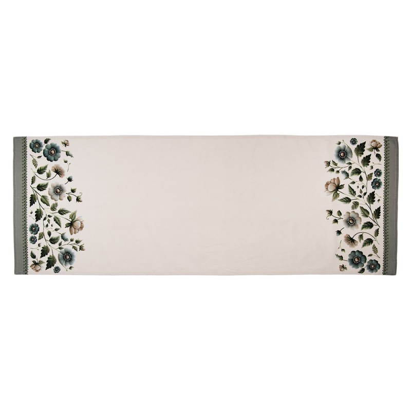 Clayre & Eef Tafelloper 50x140 cm Beige Katoen