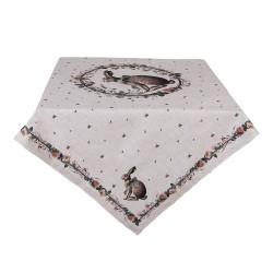 Clayre & Eef Nappe 100x100 cm Beige Coton