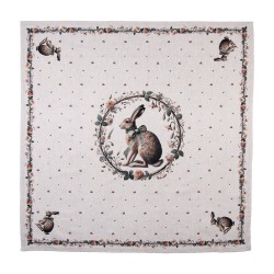 Clayre & Eef Nappe 100x100 cm Beige Coton