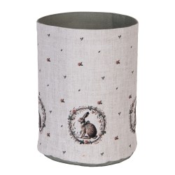 Clayre & Eef Bread Basket Ø 15x16 cm Beige Cotton