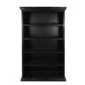 Clayre & Eef Bücherschrank 116x36x195 cm Schwarz Holz