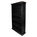 Clayre & Eef Bücherschrank 116x36x195 cm Schwarz Holz