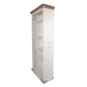 Clayre & Eef Bücherregal mit Verstellbaren Einlegeböden 80x36x195 cm Weiß Holz