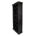 Clayre & Eef Bücherregal mit Verstellbaren Einlegeböden 80x36x195 cm Schwarz Holz