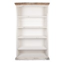 Clayre & Eef Boekenkast Verstelbare Planken 116x36x195 cm Wit Hout