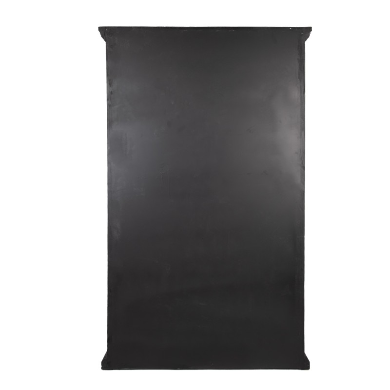 Clayre & Eef Bücherregal mit Verstellbaren Einlegeböden 116x36x195 cm Schwarz Holz