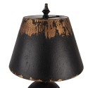 Clayre & Eef Tischlampe Ø 35x78 cm Schwarz Metall