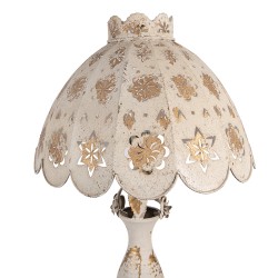 Clayre & Eef Tischlampe Ø 41x69 cm Beige Metall