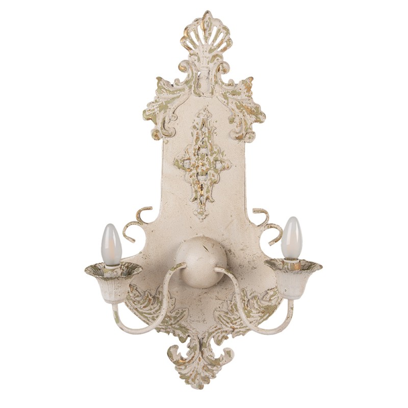 Clayre & Eef Wandleuchte 40x18x70 cm Beige Grün Metall