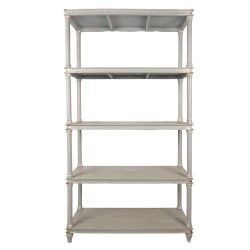 Clayre & Eef Kast 110x40x210 cm Grijs Hout