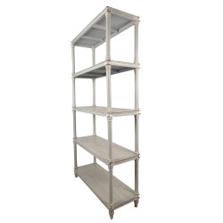 Clayre & Eef Kast 110x40x210 cm Grijs Hout