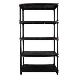 Clayre & Eef Kast 110x40x210 cm Zwart Hout