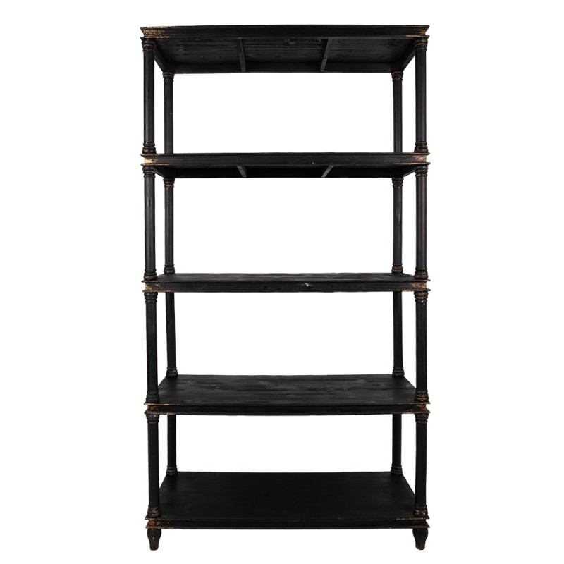 Clayre & Eef Kast 110x40x210 cm Zwart Hout