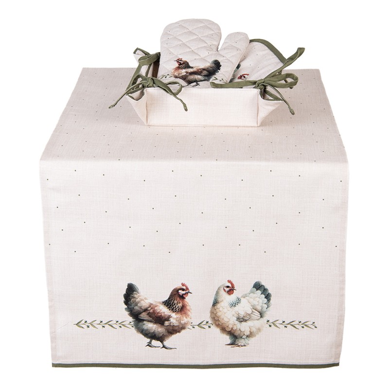 Clayre & Eef Broodmand 35x35x8 cm Beige Katoen