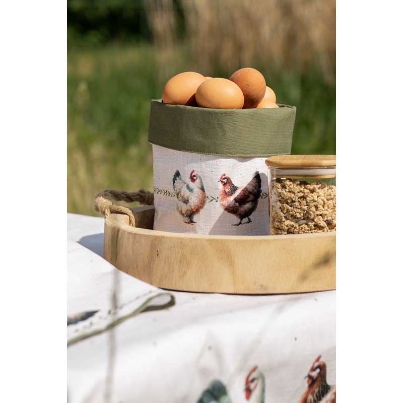 Clayre & Eef Broodmand 35x35x8 cm Beige Katoen