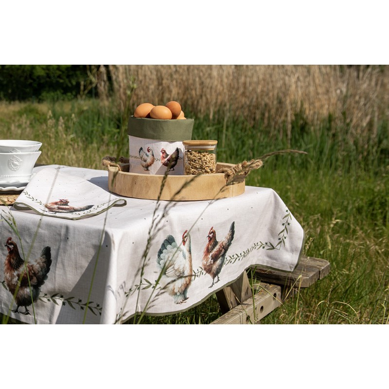 Clayre & Eef Napkins Cotton Set of 6 40x40 cm Beige Cotton