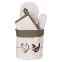 Clayre & Eef Bread Basket Ø 15x16 cm Beige Cotton
